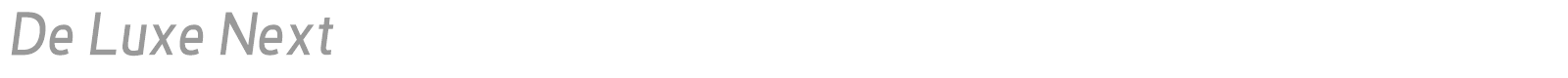 De Luxe Next font preview